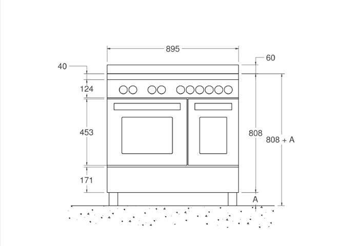 90 cm induction top electric double oven | Bertazzoni